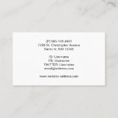 野生の馬のペア 名刺 (裏面)