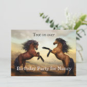 野生の馬のペア 招待状 (スタンド正面)