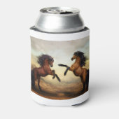 野生の馬のペア 缶クーラー (缶裏面)