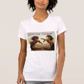 野生の馬のペア Tシャツ (正面)