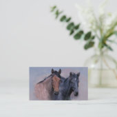 野生の馬の名刺 名刺 (スタンド正面)