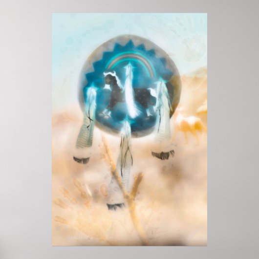 野生の馬の国"コマンチ強" ポスター (正面)