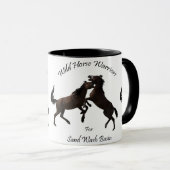 野生の馬の戦士 マグカップ (正面右)