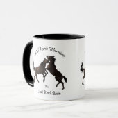 野生の馬の戦士 マグカップ (正面左)