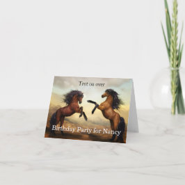 野生の馬の招待 招待状