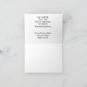 野生の馬の招待 招待状 (内部)