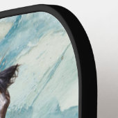 野生の馬の旅行者 ピックルボールラケット (左詳細)