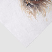 野生の馬の水の色の切り離し 薄葉紙 (詳細)