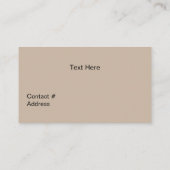 野生の馬の水彩画 名刺 (裏面)