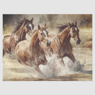 野生の馬の水色 薄葉紙