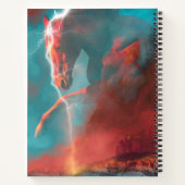 野生の馬の砂漠嵐 ノートブック (裏面)