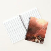 野生の馬の砂漠嵐 ノートブック (内部)
