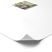 野生の馬の群れ ポスター (角)