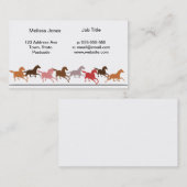 野生の馬の走ること 名刺 (正面/裏面)