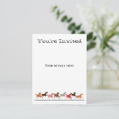 野生の馬の走ること 招待状 (スタンド正面)