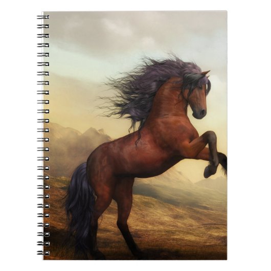 野生の馬の飼育  ノートブック (正面)