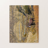 野生の馬をマスタング。 ジグソーパズル (縦)