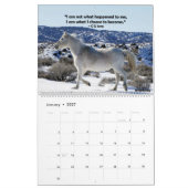 野生の馬を使ったインスピレーション引用文 カレンダー (1月 2027)