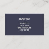 野生の馬を持つアメリカ国旗 名刺 (裏面)