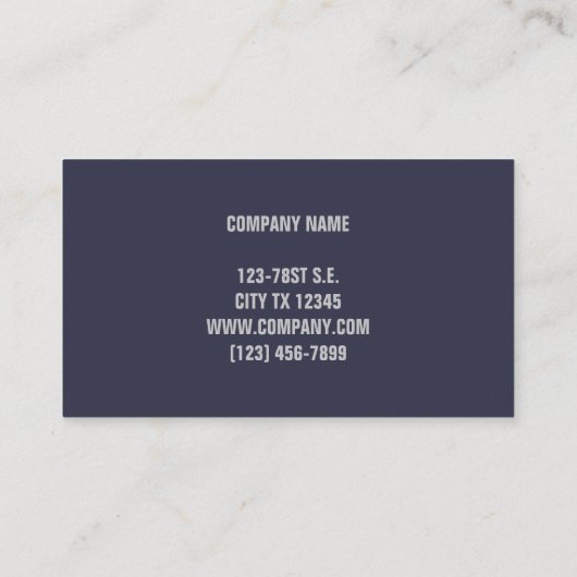 野生の馬を持つアメリカ国旗 名刺 (裏面)