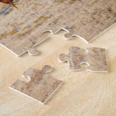 野生の馬を飼っているカウボーイ ジグソーパズル (側面)