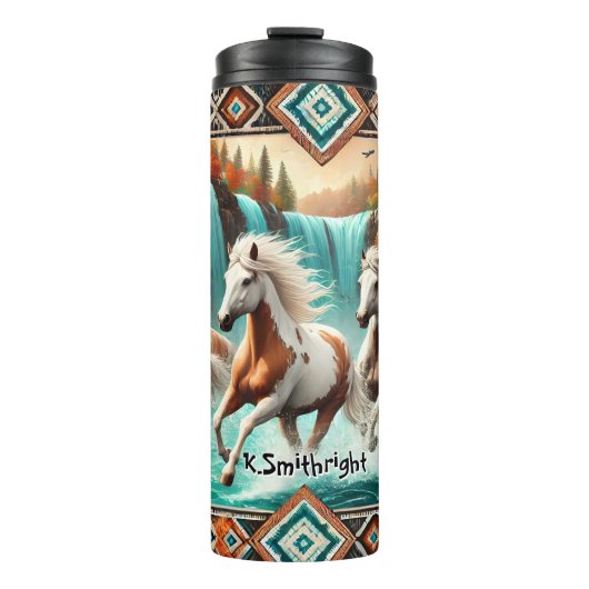 野生の馬走の滝を介して タンブラー (正面)