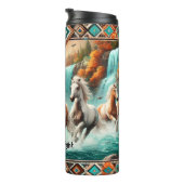 野生の馬走の滝を介して タンブラー (回転右)