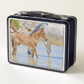 野生の馬頭弁当箱 メタルランチボックス (裏面)