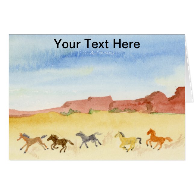 野生の馬 (正面横)