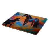 野生の馬 カッティングボード (角)