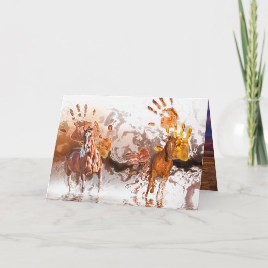 野生の馬 カード (正面)