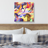 野生の馬 キャンバスプリント (インサイチュ (寝室))