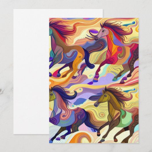 野生の馬 シーズンカード (正面/裏面)