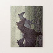 野生の馬 ジグソーパズル (縦)