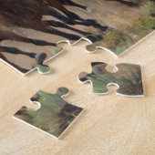 野生の馬 ジグソーパズル (側面)