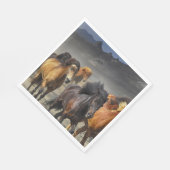 野生の馬 スタンダードランチョンナプキン (角)