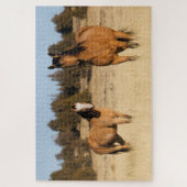 野生の馬、スティーンズマウンテン ジグソーパズル (縦)