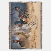 野生の馬 スローブランケット (正面縦)