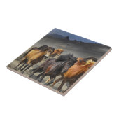 野生の馬 タイル (側面)