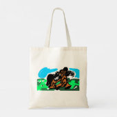 野生の馬 トートバッグ (裏面)