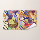 野生の馬 バスタオルセット (ハンドタオル)