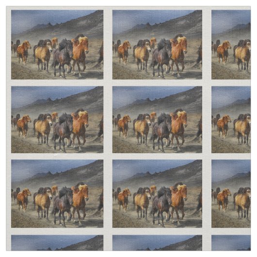 野生の馬 ファブリック (見本)