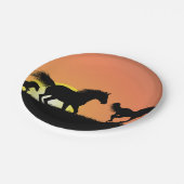 野生の馬 ペーパープレート (アングル)