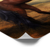 野生の馬 ポスター (角)