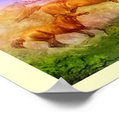 野生の馬 ポスター (角)