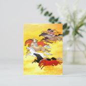 野生の馬 ポストカード (スタンド正面)