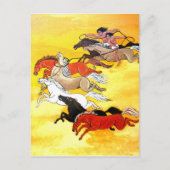 野生の馬 ポストカード (正面)