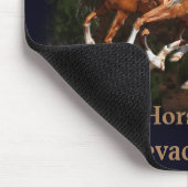 野生の馬 マウスパッド (コーナー)