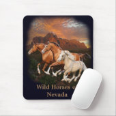 野生の馬 マウスパッド (マウス)