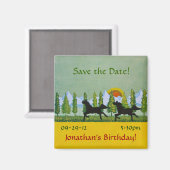 野生の馬 マグネット (正面/裏面)